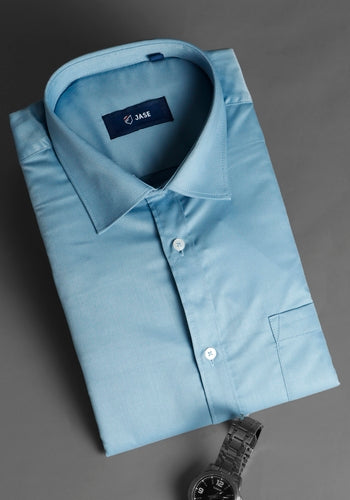 Sky Blue Colour Casual Shirt For Men