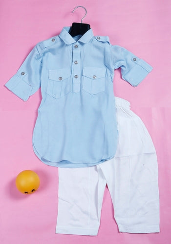 Sky Blue Colour Kurta Set