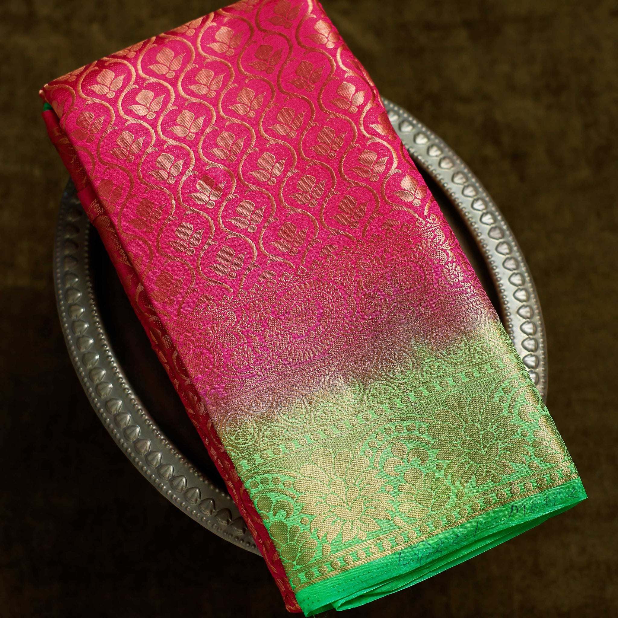 Magenta Colour Art Silk Saree