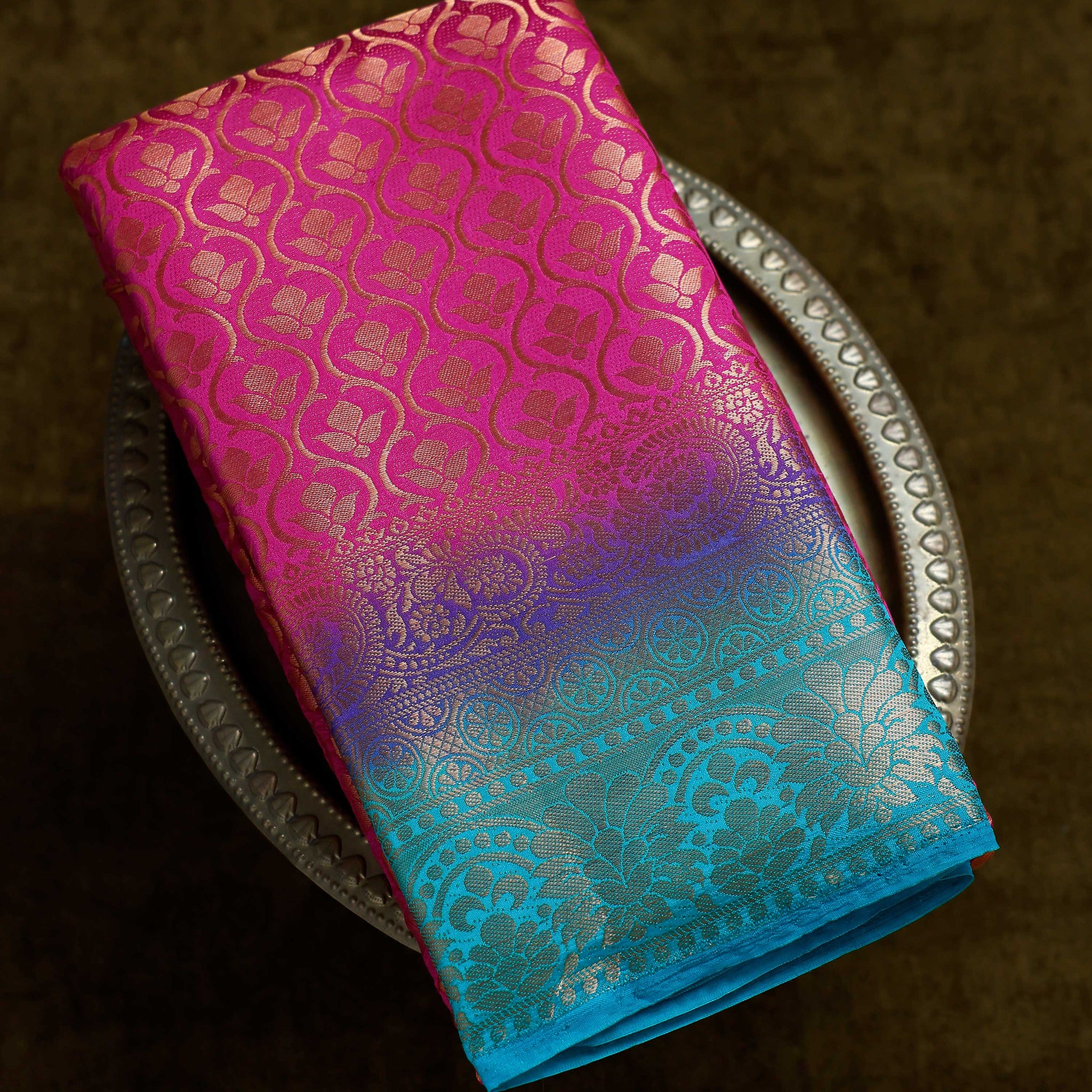 Pink Colour Art Silk Saree