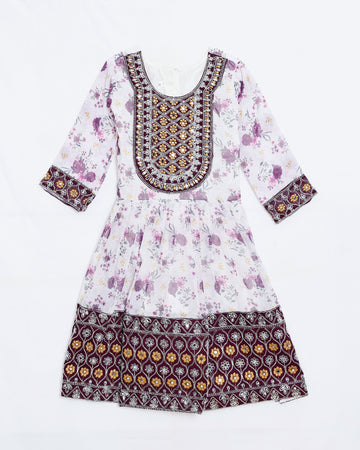 Multi Embroidered Kids Churidar & Salwar - Readymade