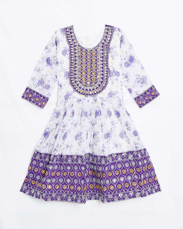 Multi Embroidered Kids Churidar & Salwar - Readymade