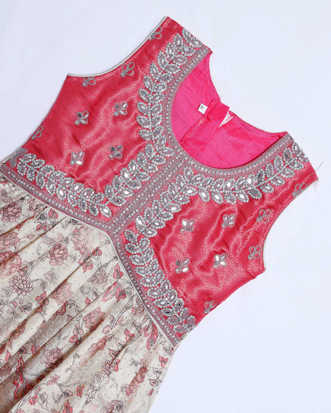 Pink Embroidered Kids Churidar & Salwar - Readymade