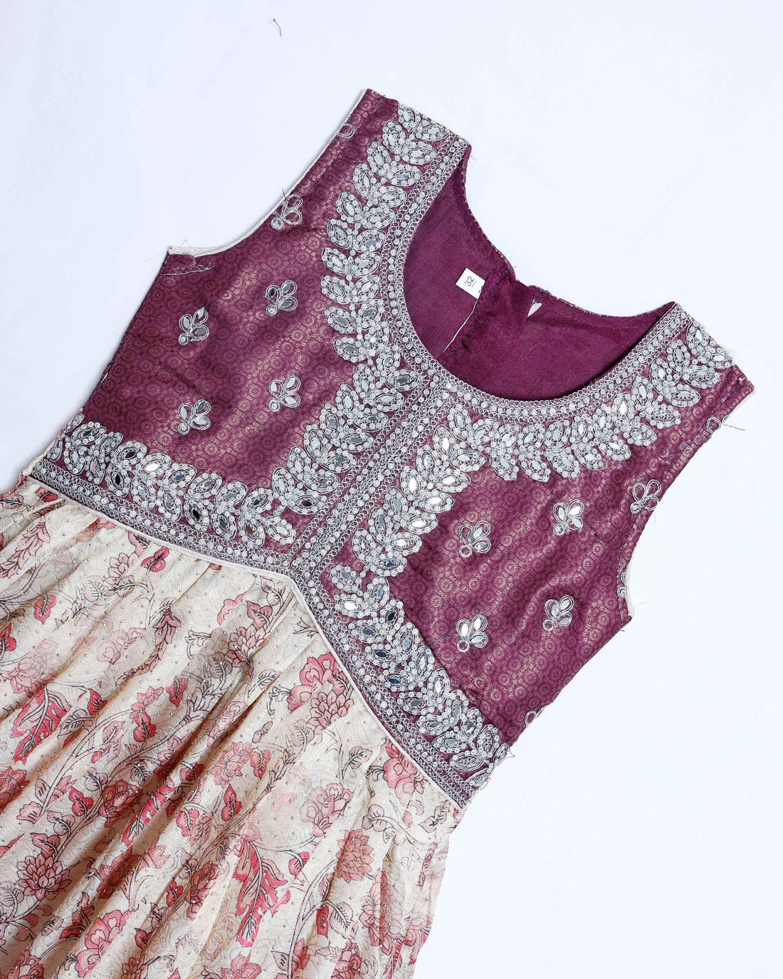 Purple Embroidered Kids Churidar & Salwar - Readymade