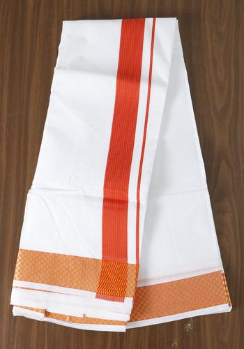 White Colour Cotton Dhothi five