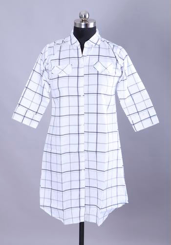 Womens White Collar Casual Shirt