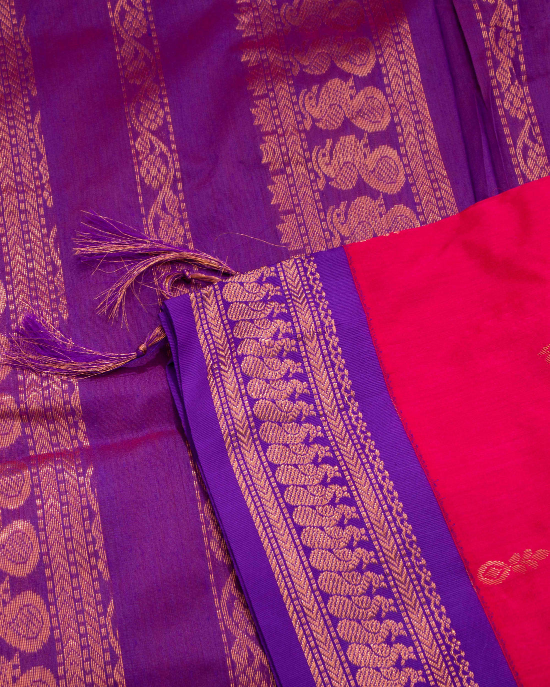 Dark Pink Colour Kalyani Cotton Saree