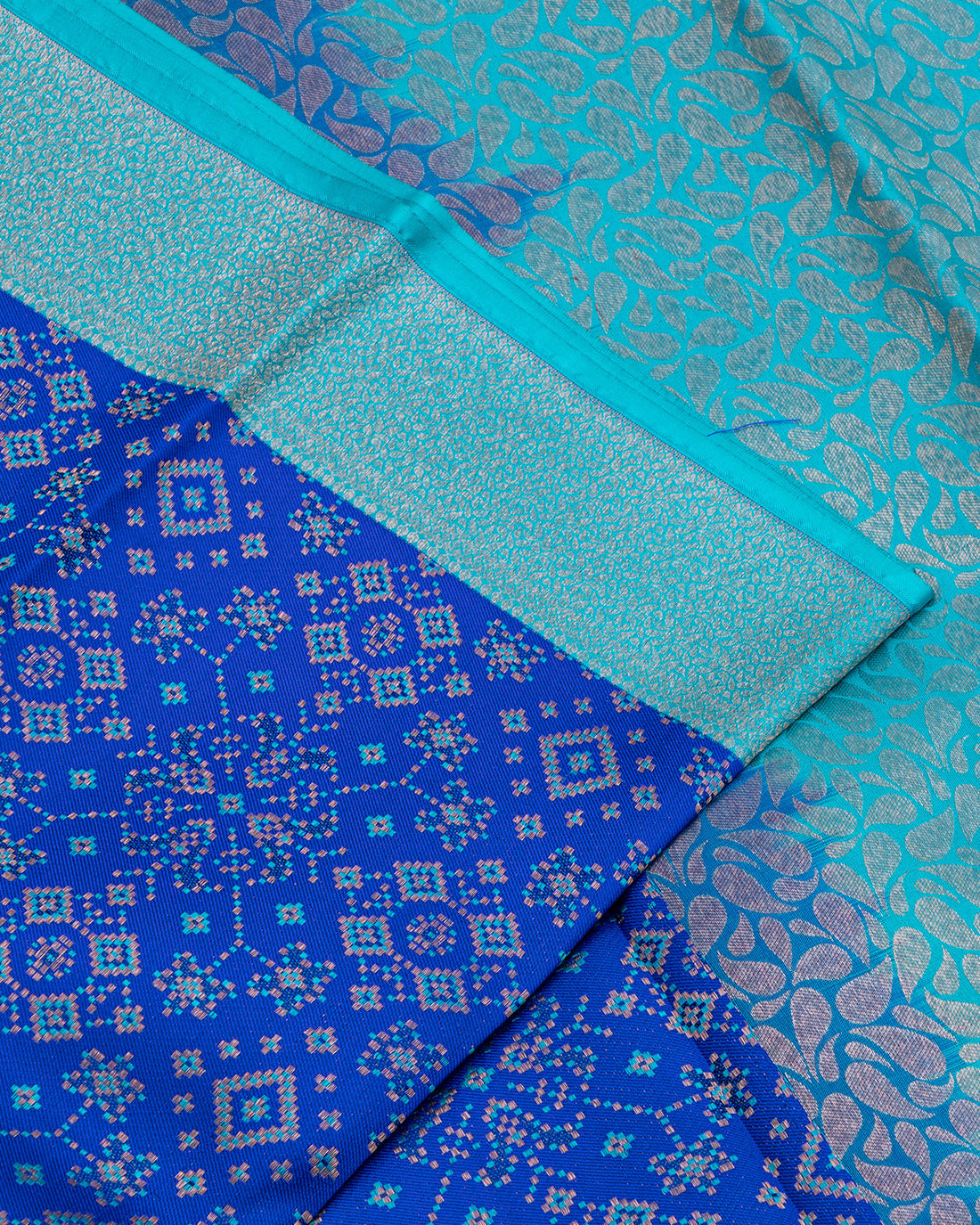 Blue Colour Kanchipuram Pure Silk Saree