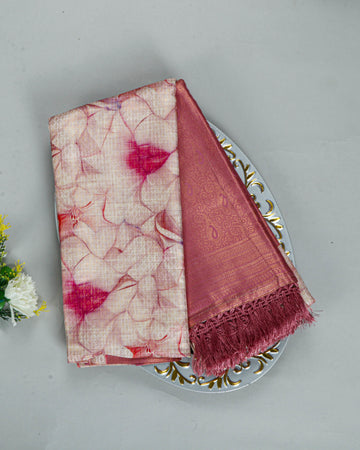 Copper Colour Soft Silk Saree